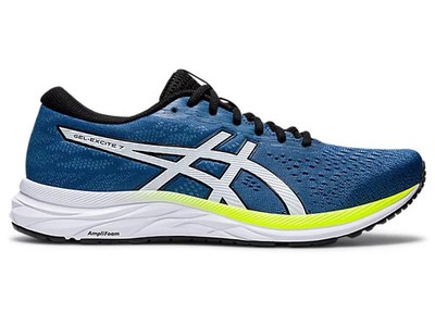 Asics Herren blau & weiß Gel-Excite 7 Laufschuhe UK 11 brandneu Ref 1957