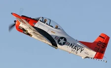 North American T-28C Trojan VT-5 Pussycats 745 Mahogany Model Small Scale 1/48