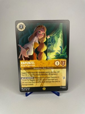 Disney Lorcana Cold Foil Rapunzel 3/204 Whispers in the Well Legendary Non-Holo
