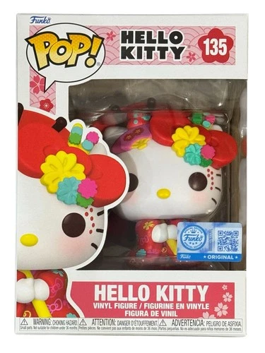 Funko POP! Hello Kitty #135 Hello Kitty (In Kimono) Sanrio Exclusive + Protector