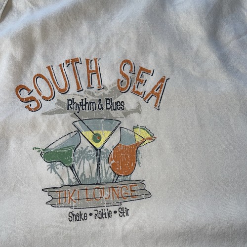 Vintage Puritan South Sea Tiki Lounge Rhythm & Blues rayon Button-Up Shirt 3XL - Picture 3 of 8
