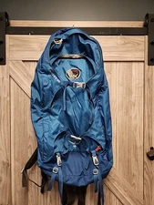 Osprey Farpoint 55 Travel Backpack  Blue Hiking Bag EUC Gorpcore