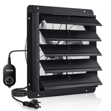 VEVOR 24 in Shutter Exhaust Fan with Speed Controller Wall Mount for Shed