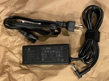 Genuine HP 65W Laptop Power Supply AC Adapter 19.5V 3.33A, Small Narrow Blue Tip