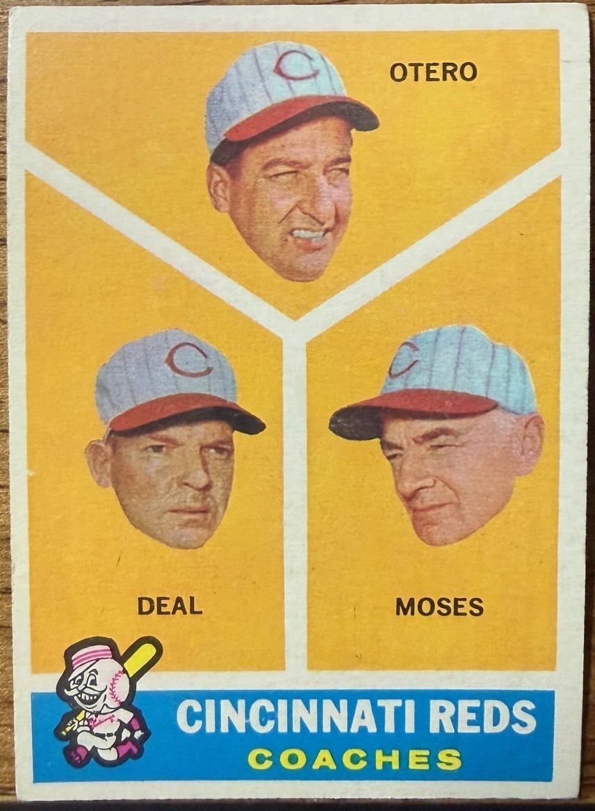 1960 Topps REDS COACHES - # 459           NM or better