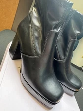 top moda high top boots-Black 8 1/2