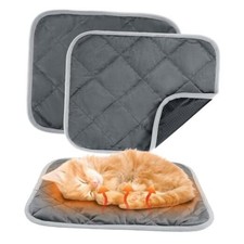 2 Pcs Self Warming Cat Bed Mat - 15.7X 19.7in Soft  Warm Self Heating Cat
