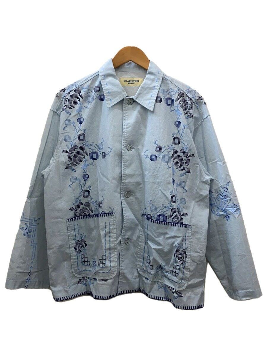 ALTRA Giacca stampata BEAMS altre punto croce cotone BLU 13 18 0184 803 usata