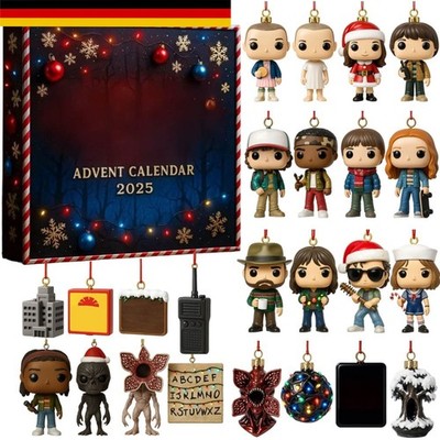 Countdown Stranger Thing Advent Calendar 2025 | 24 Days of Festive 2D Blind Box