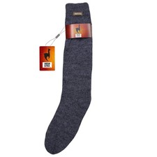 HANDMADE ANDEAN ALPACA OVER THE CALF GRAY SOCKS