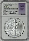 2014(S) American Silver Eagle NGC MS70 Early Releases Jones Signed ✪COINGIANTS✪