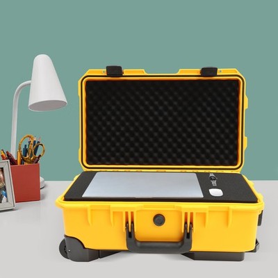 22'' Camera Hard Case Protective Roller Waterproof Camera Carrying Case w/Foam