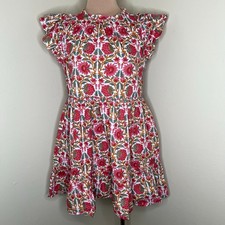 Caroline Constas Babydoll Dress w Pockets Small Womens Strawberry Floral Mini