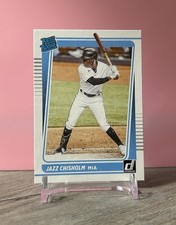 JAZZ CHISHOLM 2021 DONRUSS BASEBALL - RATED ROOKIE NO.58