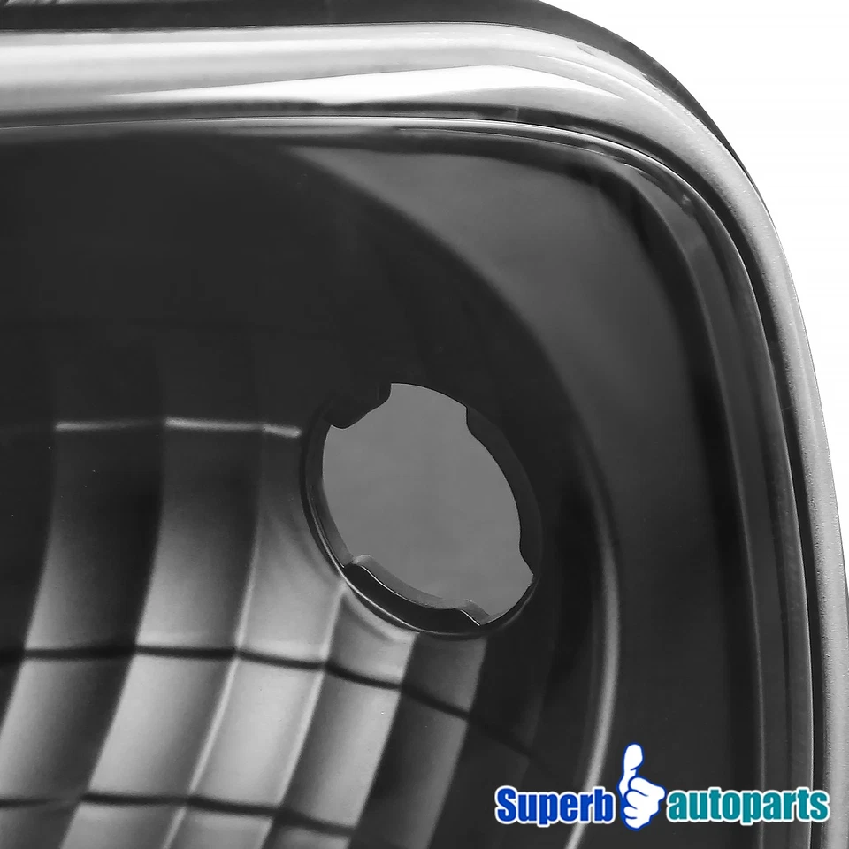 Fits 1997-2003 Ford F150 Expedition 2004 Heritage Corner Signal Lights Black - Изображение 3 из 4