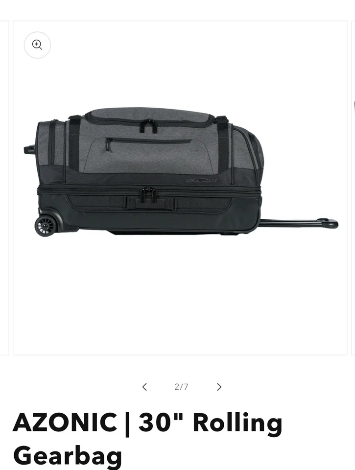 Bolsa de equipo rodante Azonic 30" equipaje de viaje de alta resistencia con ruedas Foto 4 de 4