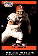 1990 Pro Set Clay Matthews #474 Cleveland Browns