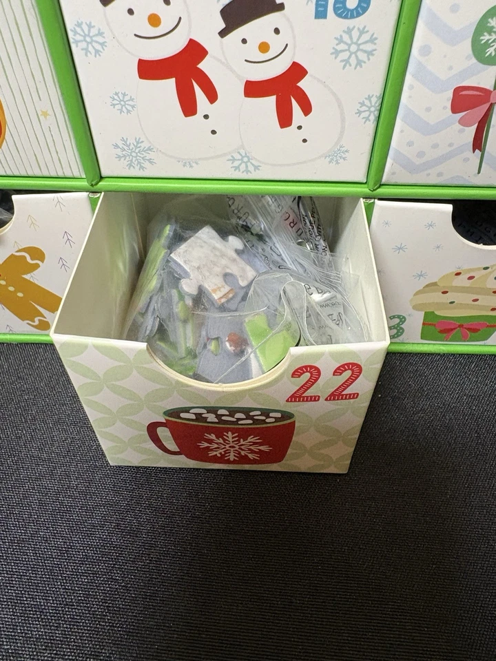 Eurographics Sweet Christmas Advent Calendar 24 Day Surprise Jigsaw Puzzles - Image 4 of 4