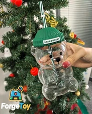 Starbucks Barista Bear Cup Limited Edition Glass Cup Xmas gift 2026 