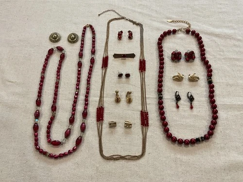 Vintage-Modern Lot Costume Jewelry Necklaces, Earrings & Brooch