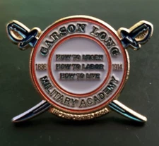 Carson Long Military Academy - Lapel Pin - NEW OLD STOCK - SEE ALL PHOTOS