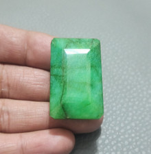 136,30 Crt Top AAA + verde smeraldo brasiliano taglio rettangolare pietre pre...