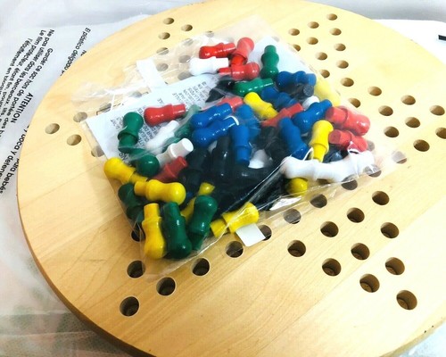 CCH Chinese Checkers Game Set 11 inch Wooden Board & Pegs Family Fun - Picture 4 of 9