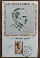 Carte Maximum 1er Jour 1959 Timbre Louis Martin Bret N° 1201 Oblitéré Marseille