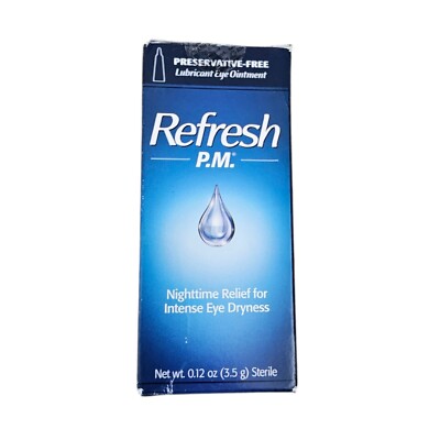 Refresh PM Lubricant Eye Ointment Nighttime Relief for Dry Eye EXP 07/2027