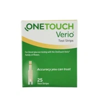 verio one touch test strips 25
