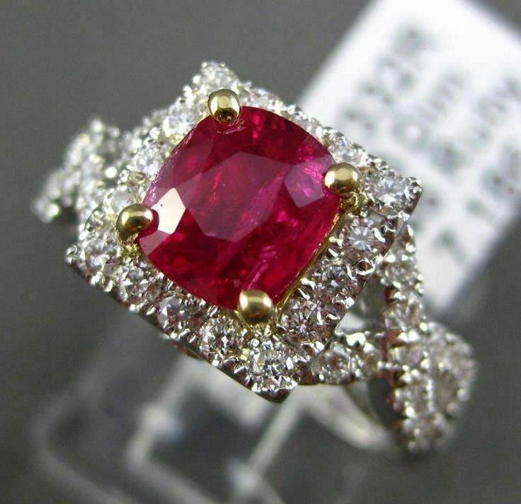 Ruby　inomata リング② 14Kt Gold 2 Stone Ruby Ring – Elizabeth Jewelry Inc.