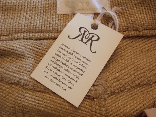 NEW Eco-Friendly RYANN HAND LOOMED SILK BEIGE SHORTS Jean Style MADE IN USA $262 - Picture 3 of 3