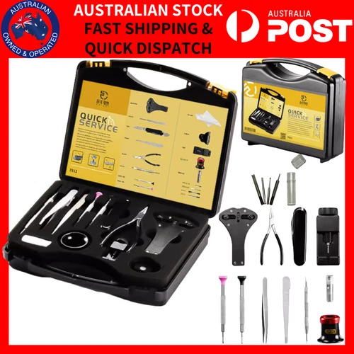 7812 Watchmakers Service Tool Watch Repair Kit Carry Case