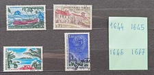 série  timbres  france oblitérés 1970 n° 1644 1645 1646 1647