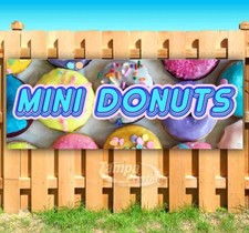 MINI DONUTS Advertising Food Dessert Vinyl Banner Flag Sign Many Sizes SB07768