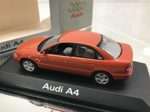 MINICHAMPS 613004 AUDI A4 B4 SEDAN 1999 -JAIPUR RED 1:43- GOOD IN DEALER BOX - Picture 5 of 8