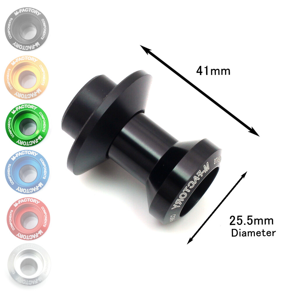 Black M8 Swingarm Spools Sliders L-Sonic For Kawasaki Z H2 20 21