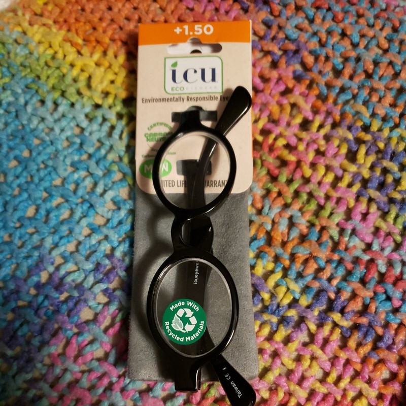  ICU Eyewear Reading Glasses With Soft Case  +1.50. New unopened 