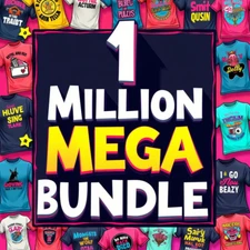 PLR MRR 1 Million Editable T-Shirt Designs Bundle | Eps, Ai, Psd, Svg, Png, Cdr,