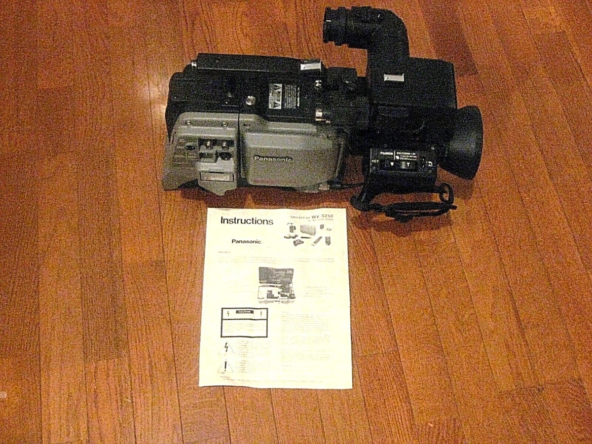 Vintage Panasonic WV-F 250B Camera with Case | eBay