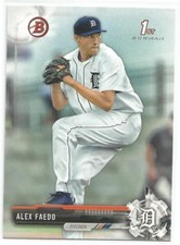 Alex Faedo Detroit Tigers 2017 1st Bowman Draft Baseball