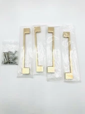 RZDEAL 4 Pcs Solid Brass Cabinet Pulls 6 1/4-inch - Hole Centers Kitchen Handles