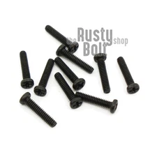 M1.4 x 7mm, Phillips Pan Head Screws, Steel, Black