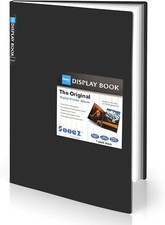 Sooez Art Portfolios 11"x17", Large Portfolio 11x17" w/ BLK Paper, Black