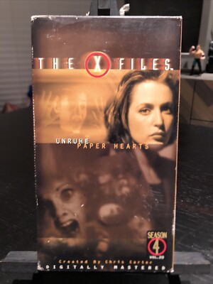 The X-Files Season 4 Vol. 20 (VHS 1999) Unruhe and Paper Hearts Horror CULT HTF