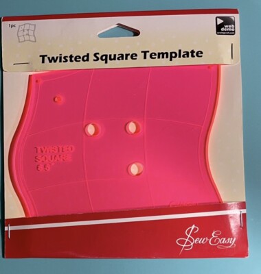 Sew Easy Twisted Square Quilting Template