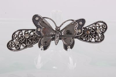 GUN METAL BUTTERFLY FILIGREE BARRETT HAIRCLIP 4496B | eBay display picture 1