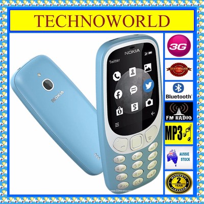 OPTUS NOKIA 3310 CLASSIC+3G+BLUETOOTH+FM+CAMERA+TWITTER+FACEBOOK+FM+MP3