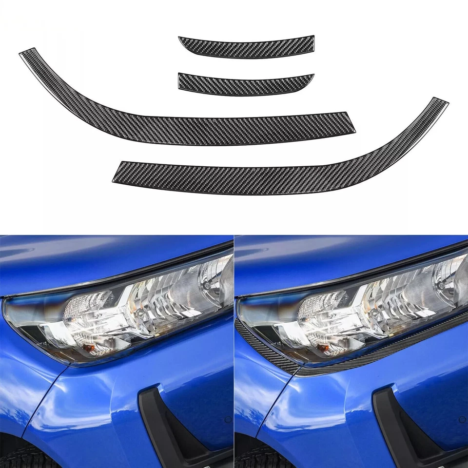 42Pcs Real Carbon Fiber Kits Full Interior Exterior Trim For Toyota Hilux 15-23 - Image 4 of 4