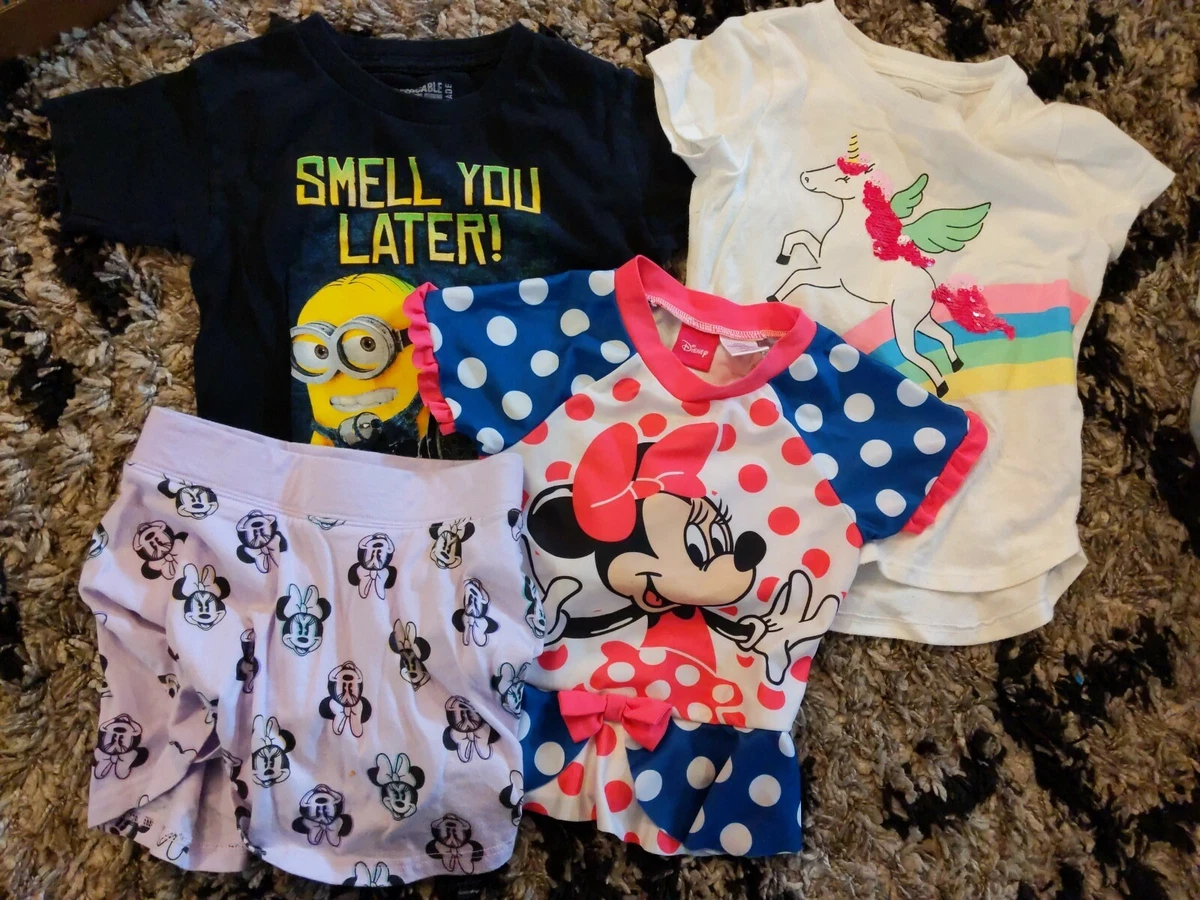 MINIONS MINNIE GIRLS SIZE 4 5T SHIRTS SKIRT